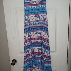 Bobbie Brooks Sleeveless Elephant Dress